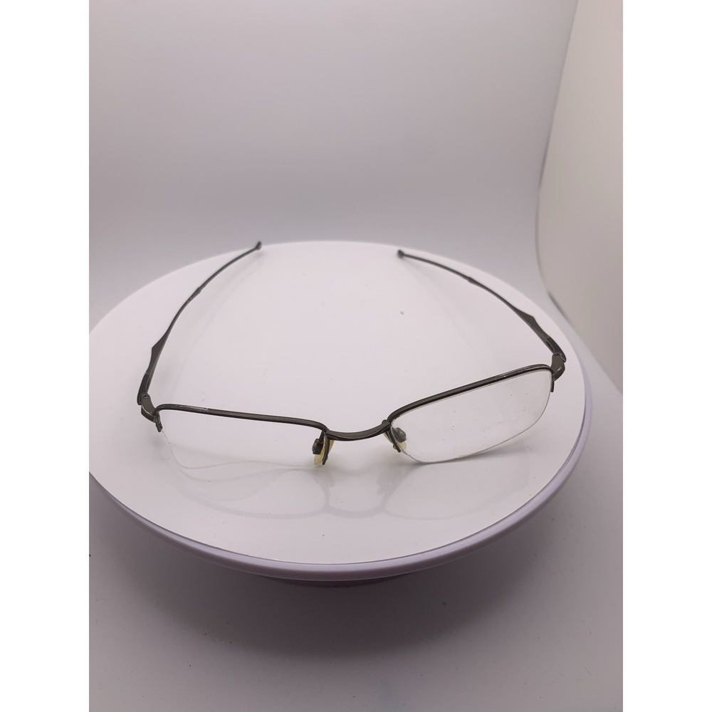 Oakley Spoke 0.5 OX3144-0253 Pewter Brown Half Rim Unisex 53-19-140 Frames Only